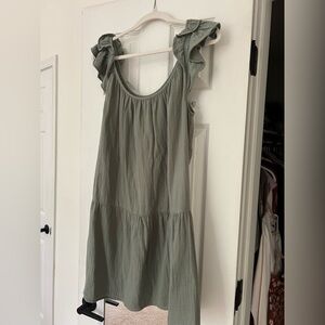 GAP sage gauze dress